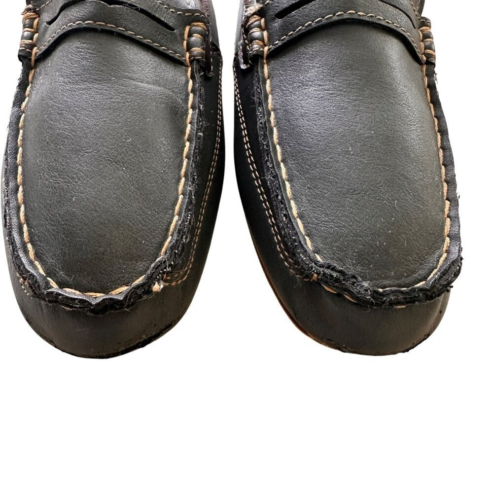 Levi's Comfort Shoes Loafer Boat Shoes Men’s Forest Green Brown Size 9 - Picture 12 of 15